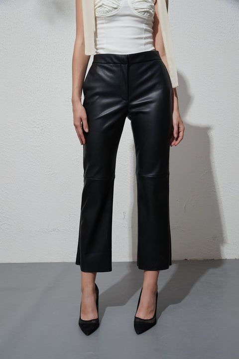 Cameron Faux Leather Pant Black