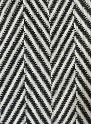 Celine Coat Black/White Chevron