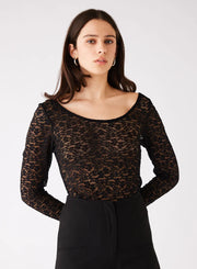 Charmer Top Black
