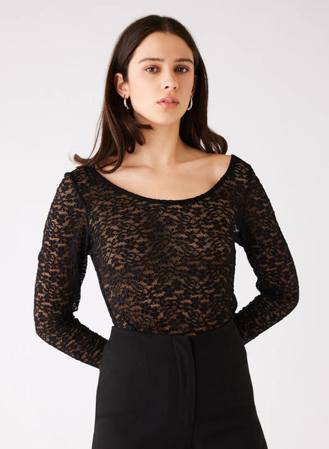 Charmer Top Black
