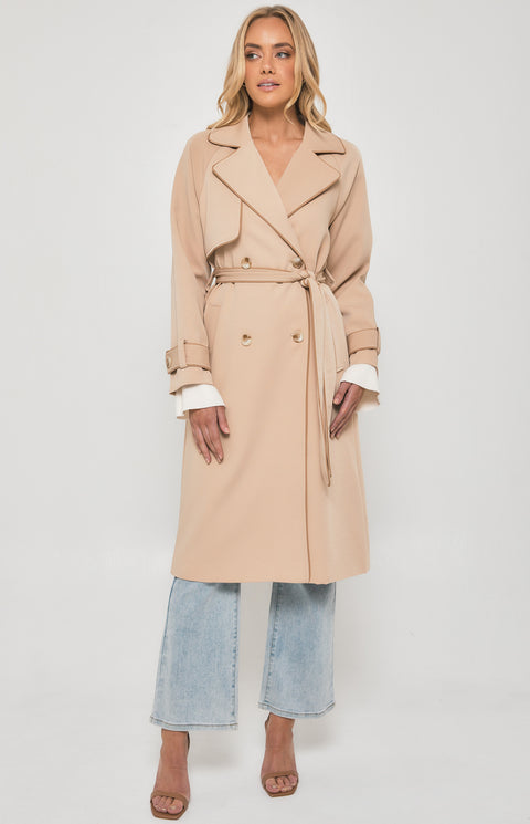 Pipa Trench Coat Tan