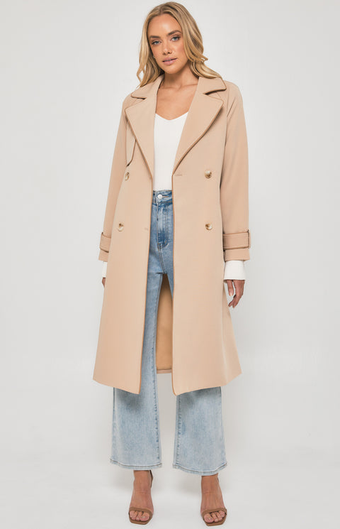 Pipa Trench Coat Tan