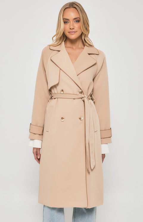 Pipa Trench Coat Tan