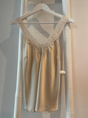 Lace Satin Camisole Champagne