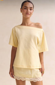 Coco Off Shoulder Top Lemon