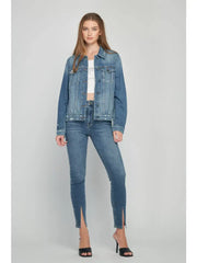 Trashed Denim Jacket Distressed Denim