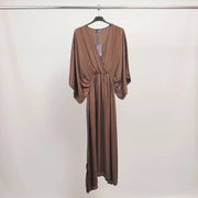 Drape Dress Chocolate