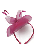 Elisa Fascinator Hot Pink