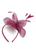 Elisa Fascinator Hot Pink