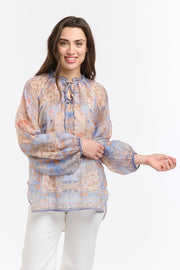 Emily Ruffle Collar Blouse Azzure