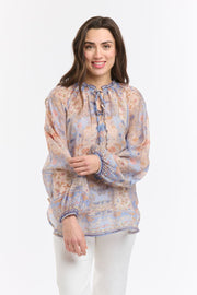 Emily Ruffle Collar Blouse Azzure