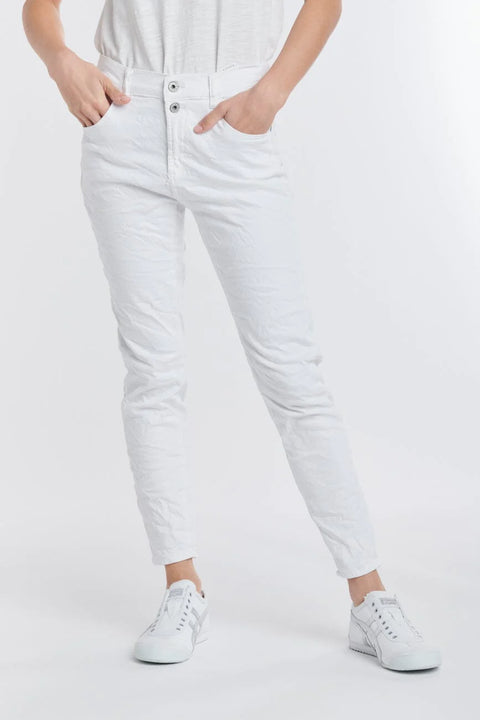 Emma Stretch Jean White