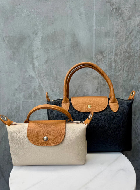 Estelle Maxi Leather Bag Black