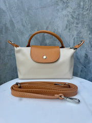 Estelle Maxi Leather Bag Cream