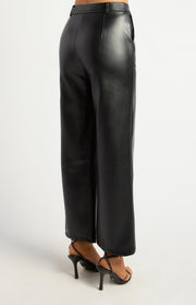 Faux Leather Pant Black