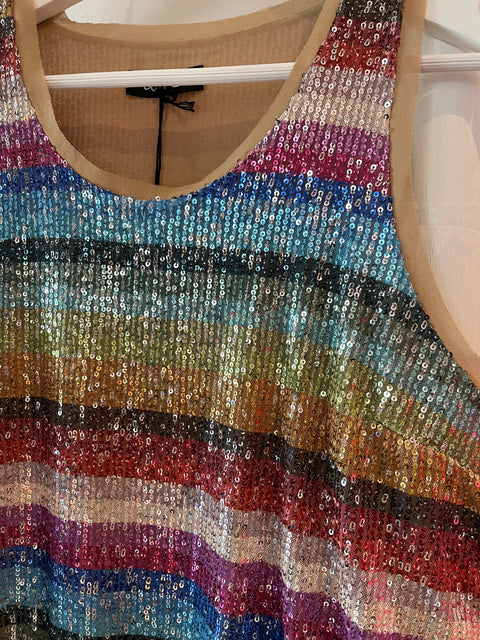 Mare Sequin Cami Rainbow