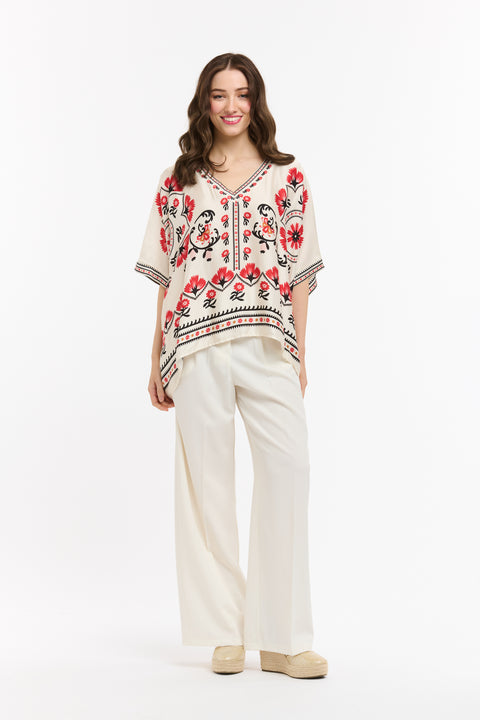 Boho Top Oriental Floral