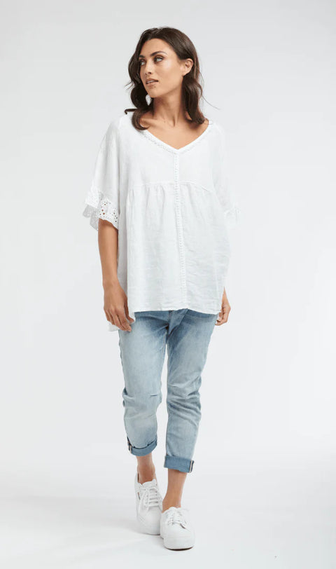Flossy Top White