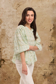 Freida Check Shirt Mint