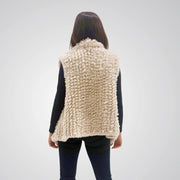Faux Fur Vest Cream