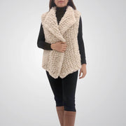 Faux Fur Vest Cream