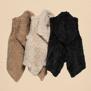 Faux Fur Vest Cream