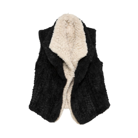 Faux Fur Vest Cream