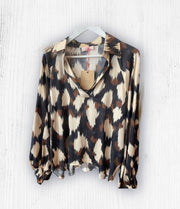 Oaks Blouse Black Coffee