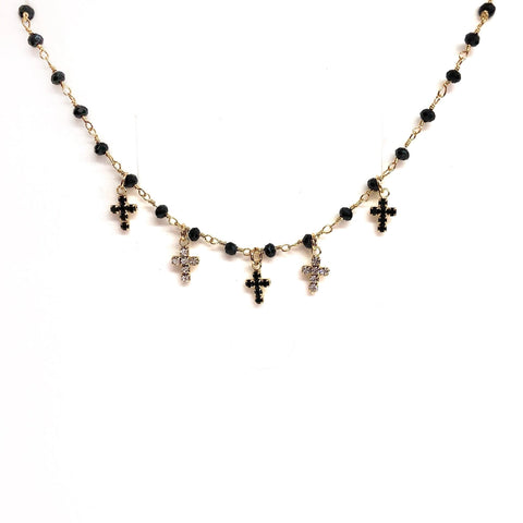 Criss Cross Rhinestone Necklace
