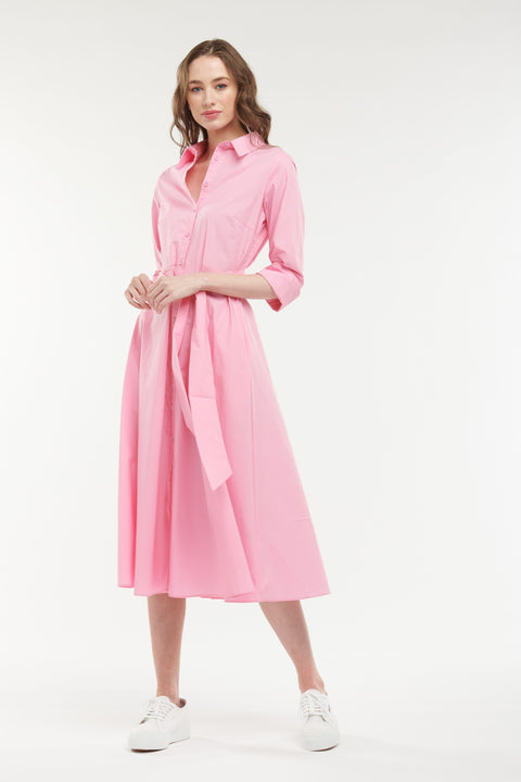 Grace Shirtdress Pink