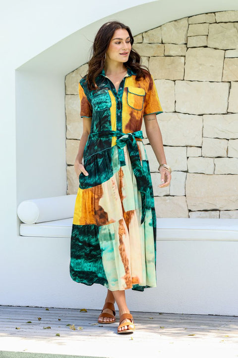 Ortiz Tier Tie Dress
