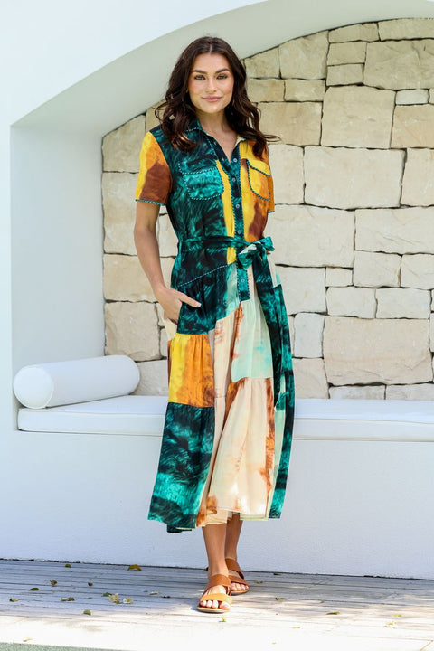 Ortiz Tier Tie Dress