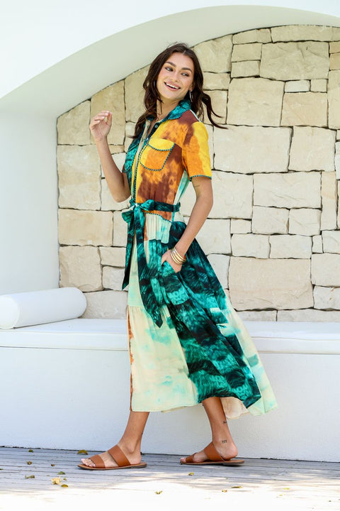 Ortiz Tier Tie Dress