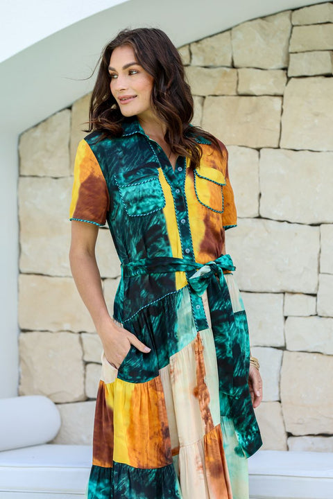 Ortiz Tier Tie Dress