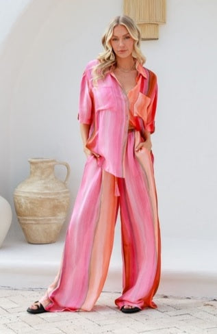 High Love Pant Pink Multi