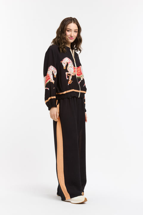 Horse Bomber Set Black/Orange