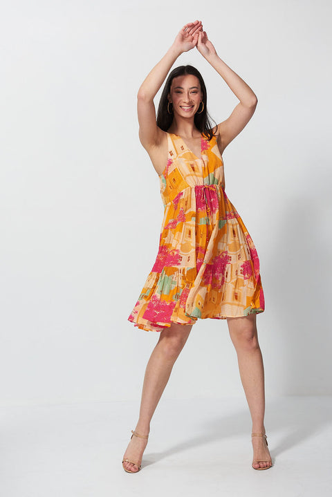 Indra Dress Paris Print