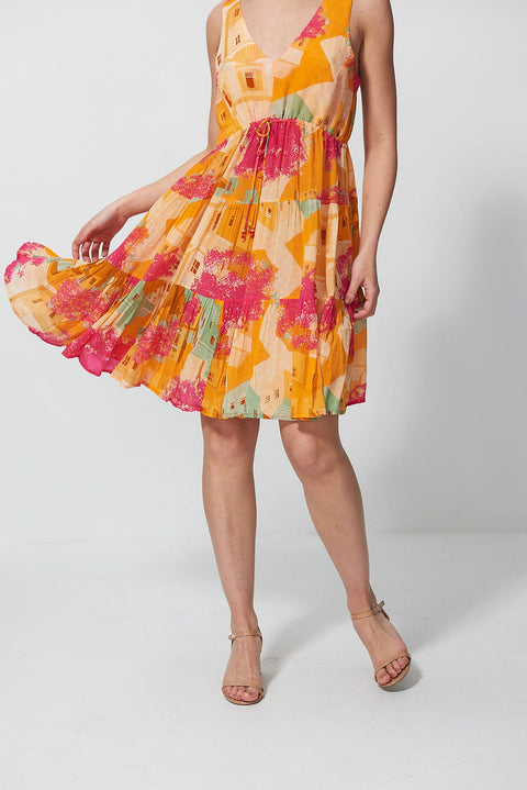 Indra Dress Paris Print