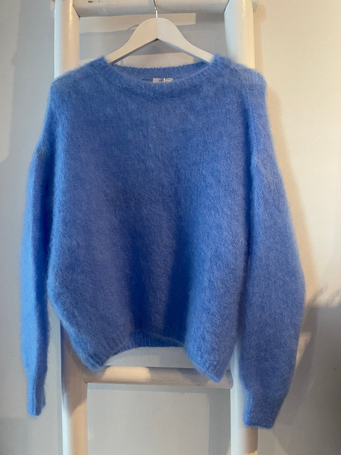Cloud Mohair Knit Celeste Blue