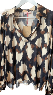 Oaks Blouse Black Coffee