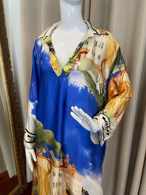 Positano Dress Blue Marine