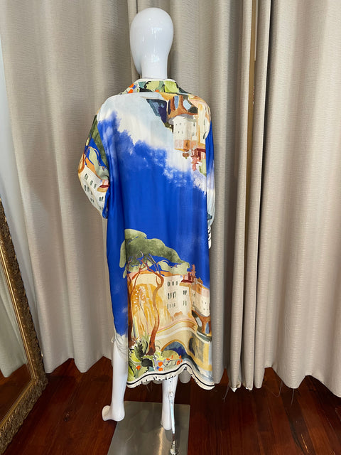 Positano Dress Blue Marine