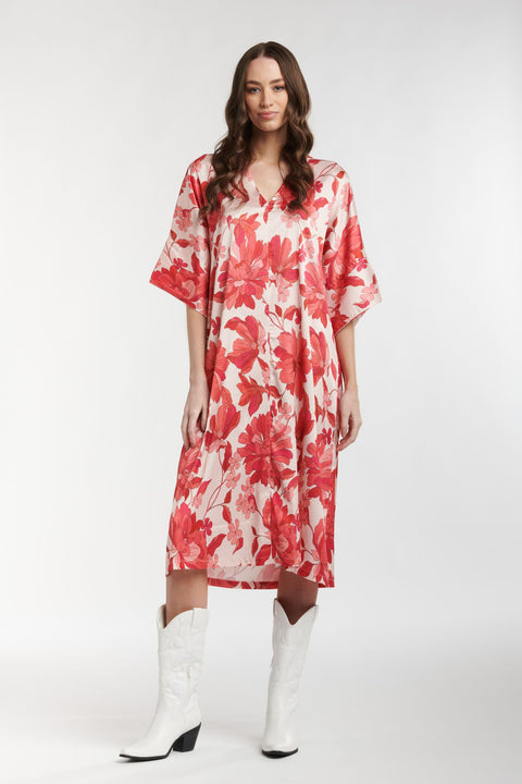 Jones Dress Red Lotus