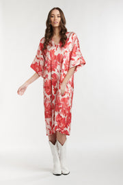 Jones Dress Red Lotus