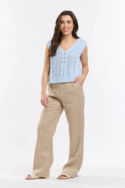 Josie Knit Vest Baby Blue