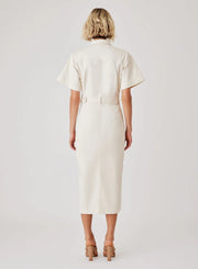 Kokomo Denim Midi Dress Ivory