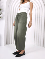 Leo Barrel Jeans Khaki
