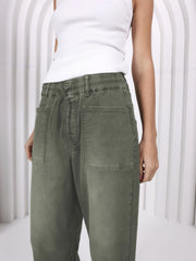 Leo Barrel Jeans Khaki