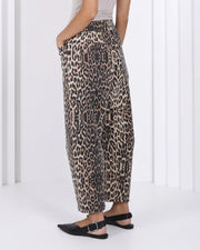 Leo Barrel Jeans Leopard
