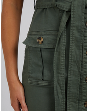 Marigold Denim Dress Khaki